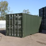 20-Fuß Versandcontainer – Dunkelgrün – Neu