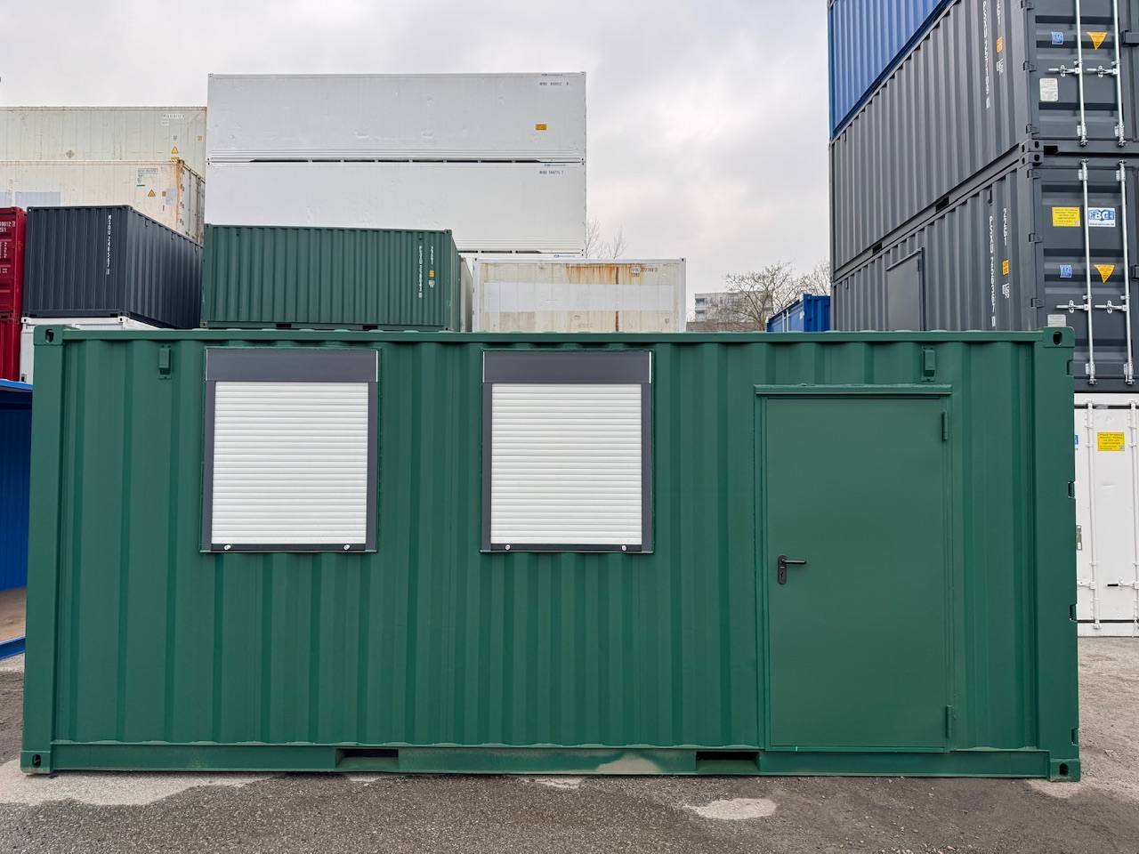 20-Fuß Lagercontainer ONE WAY mit Fenster und Personentür – Neu 20-Fuß Lagercontainer ONE WAY mit Fenster und Personentür – Neu